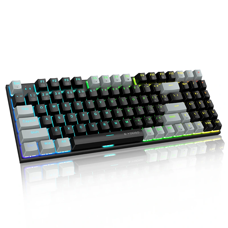 Kabelová mechanická herní klávesnice RGB s 94 klávesami